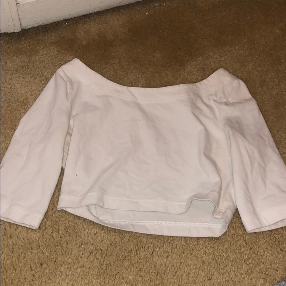 White crop top
